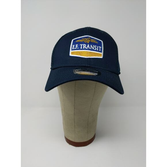 New Era 9Forty Snapback Mesh Back Hat OSFM Adjustable E.F. Transit Blue - Picture 2 of 12